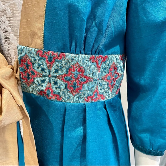 Tracy Porter Brocade Sateen Bohemian Kimono Jacket - Picture 3 of 11